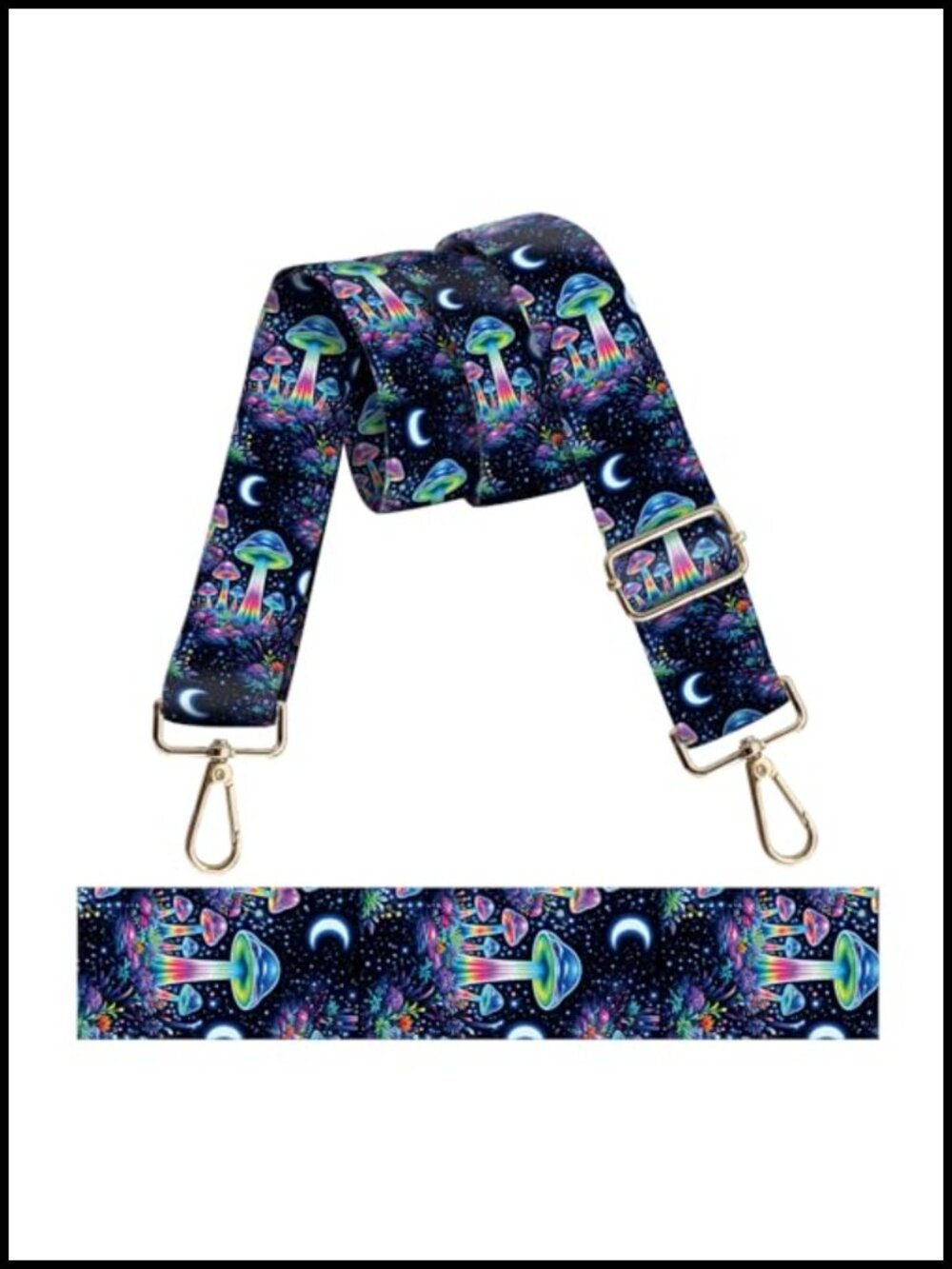 Adjustable Purse Strap Replacement Crossbody 1.5in Polyester Shoulder Bag Strap